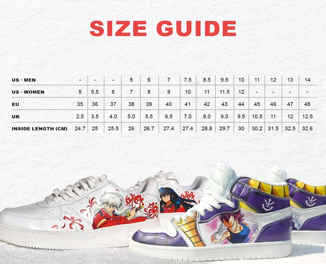 Dragon Ball Z Gohan Skate Anime Shoes