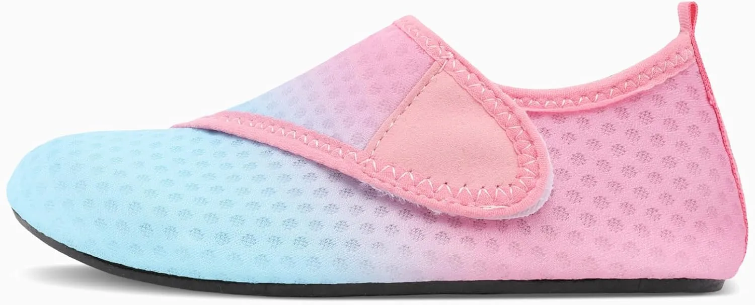 L-RUN Toddler Water Shoes Quick Drying Barefoot Boys Girls Aqua Socks Kids Swim Shoes for Beach Pool Surfing Yoga