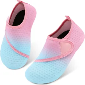 L-RUN Toddler Water Shoes Quick Drying Barefoot Boys Girls Aqua Socks Kids Swim Shoes for Beach Pool Surfing Yoga