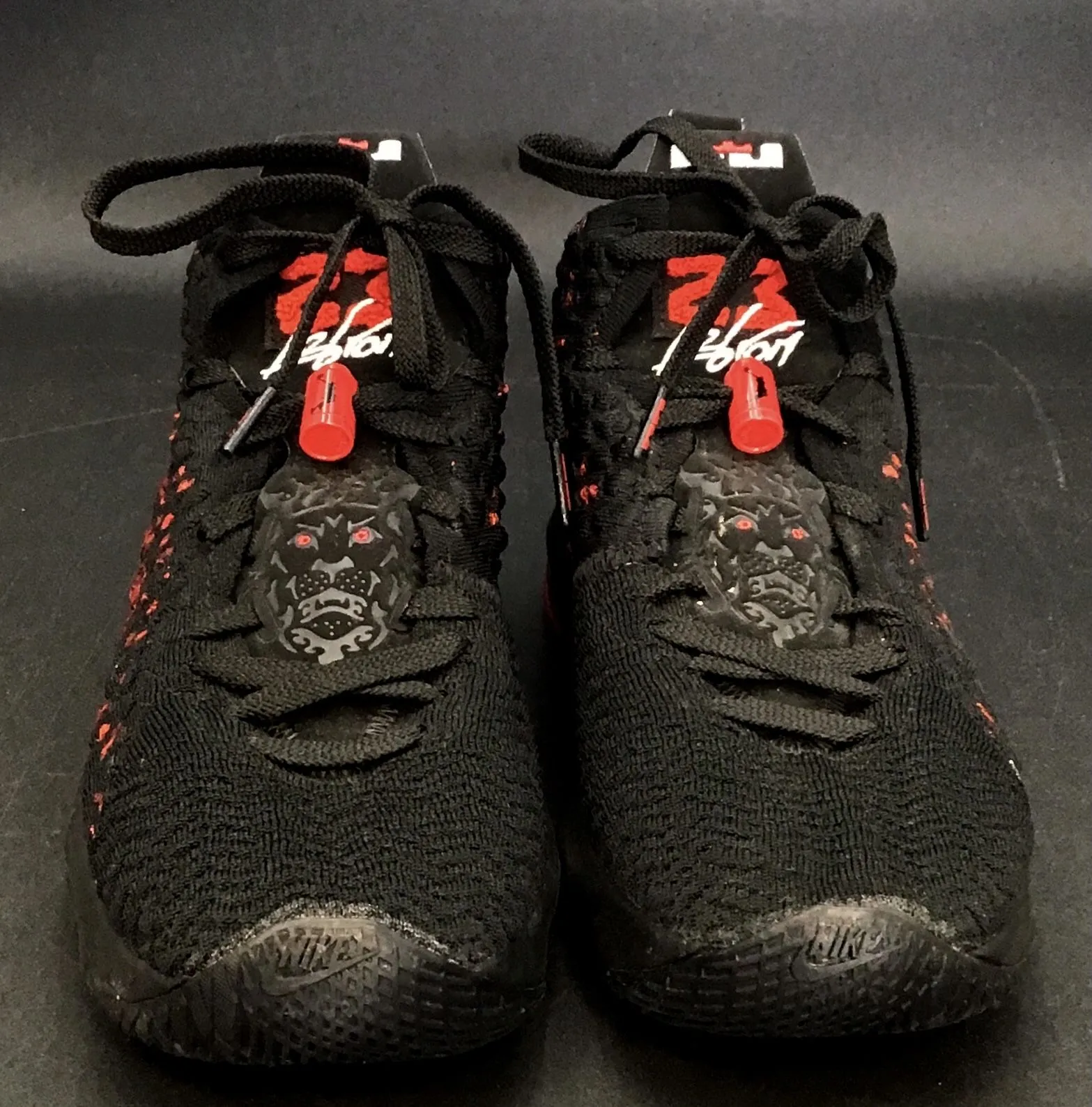 Nike Boys Lebron 17 Black Basketball Athletic Shoes - Size 6.5Y