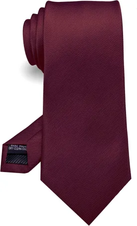 RBOCOTT Solid Color Tie Formal Necktie for Men
