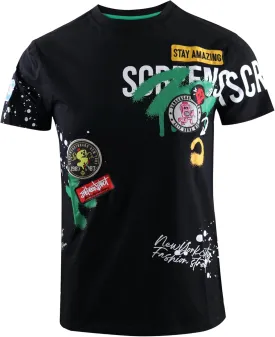 SCREENSHOT-TEE5202 Mens Hip-Hop NYC Streetwear Ultra Premium Technique Tee