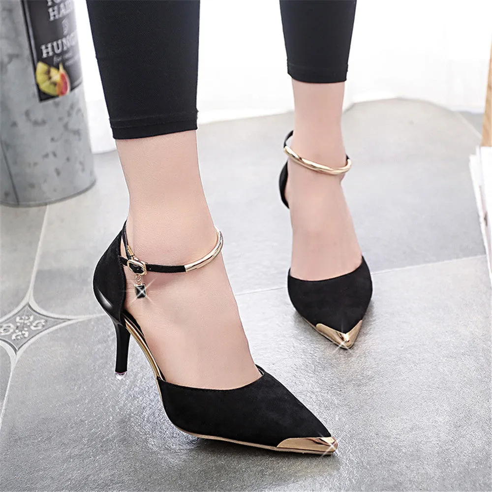 Suede High Heels
