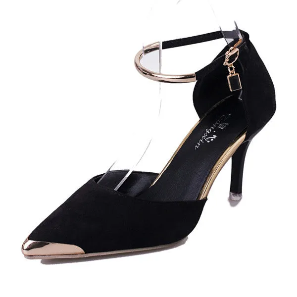 Suede High Heels