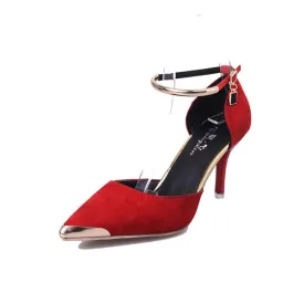 Suede High Heels